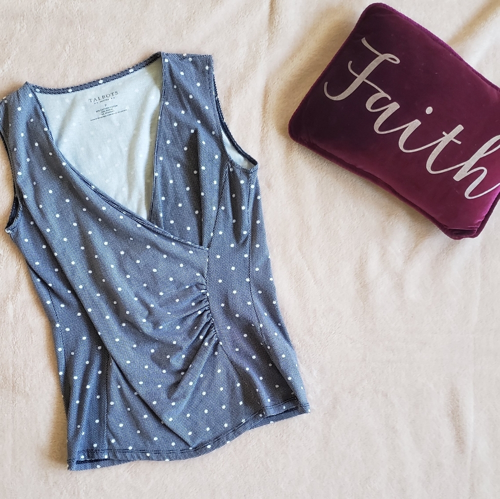 TALBOTS wrap top